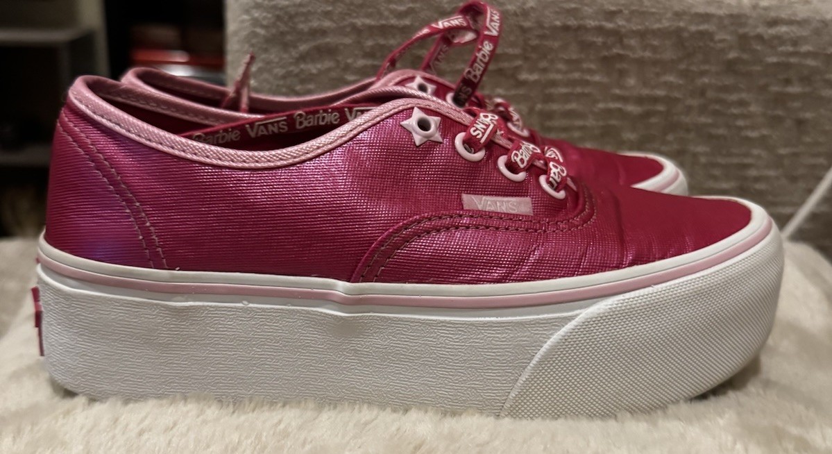 EUC 👀👀 Women’s Vans x Barbie Pink 💄👄Authentic Stackform Sneaker Sz 5.5
