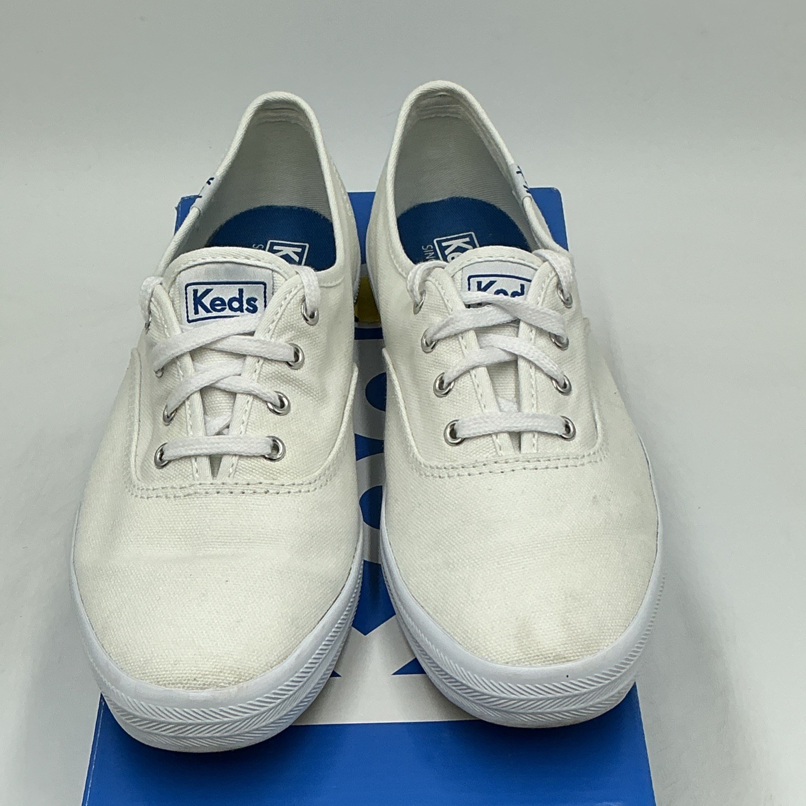 Keds Champion Sneakers Womens US 7.5S White Canvas Low Top Casual Shoes Ebay2104