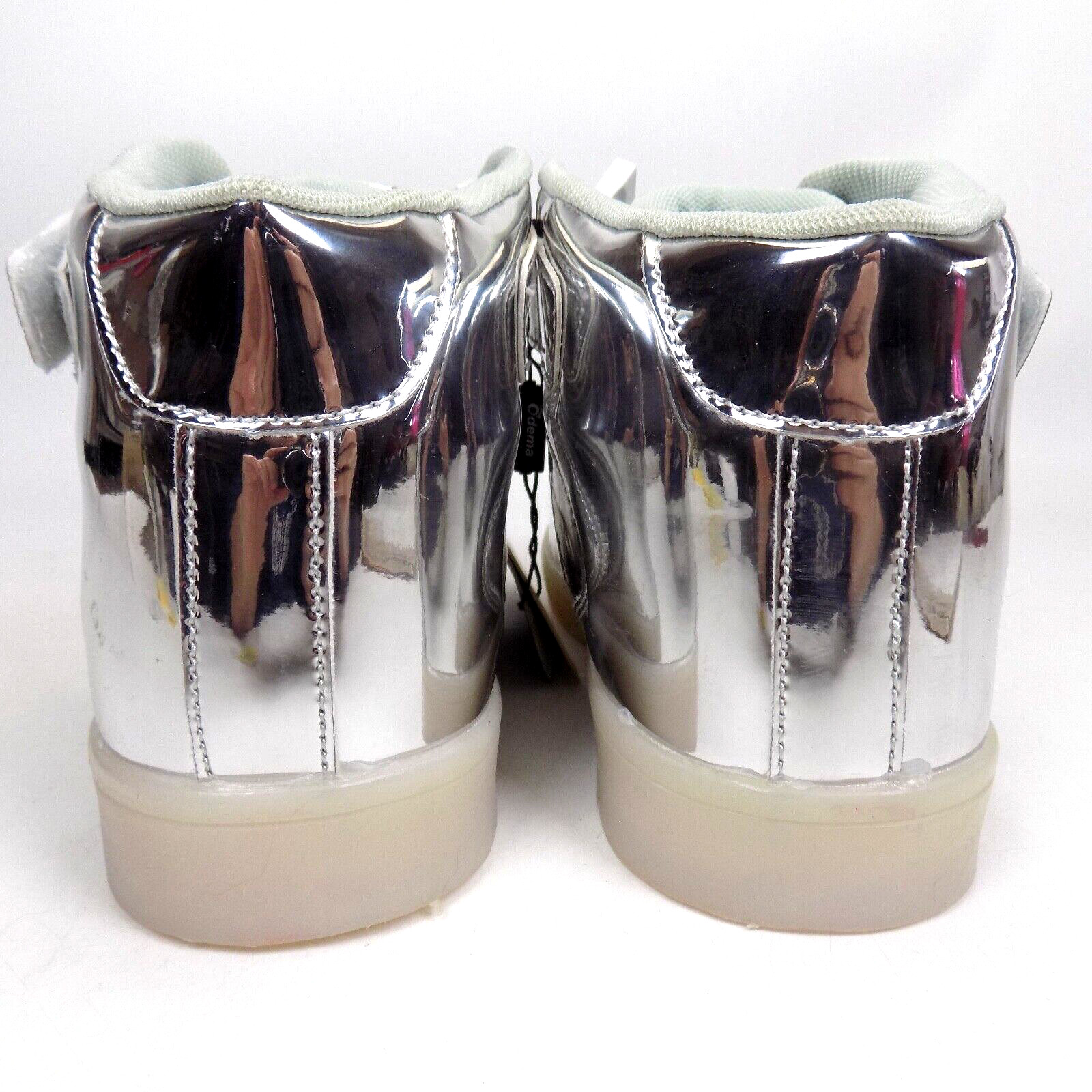NEW! Odema LED Shoes High Top Sneaker Women’s Shoes Size 10.5 Med, Silver