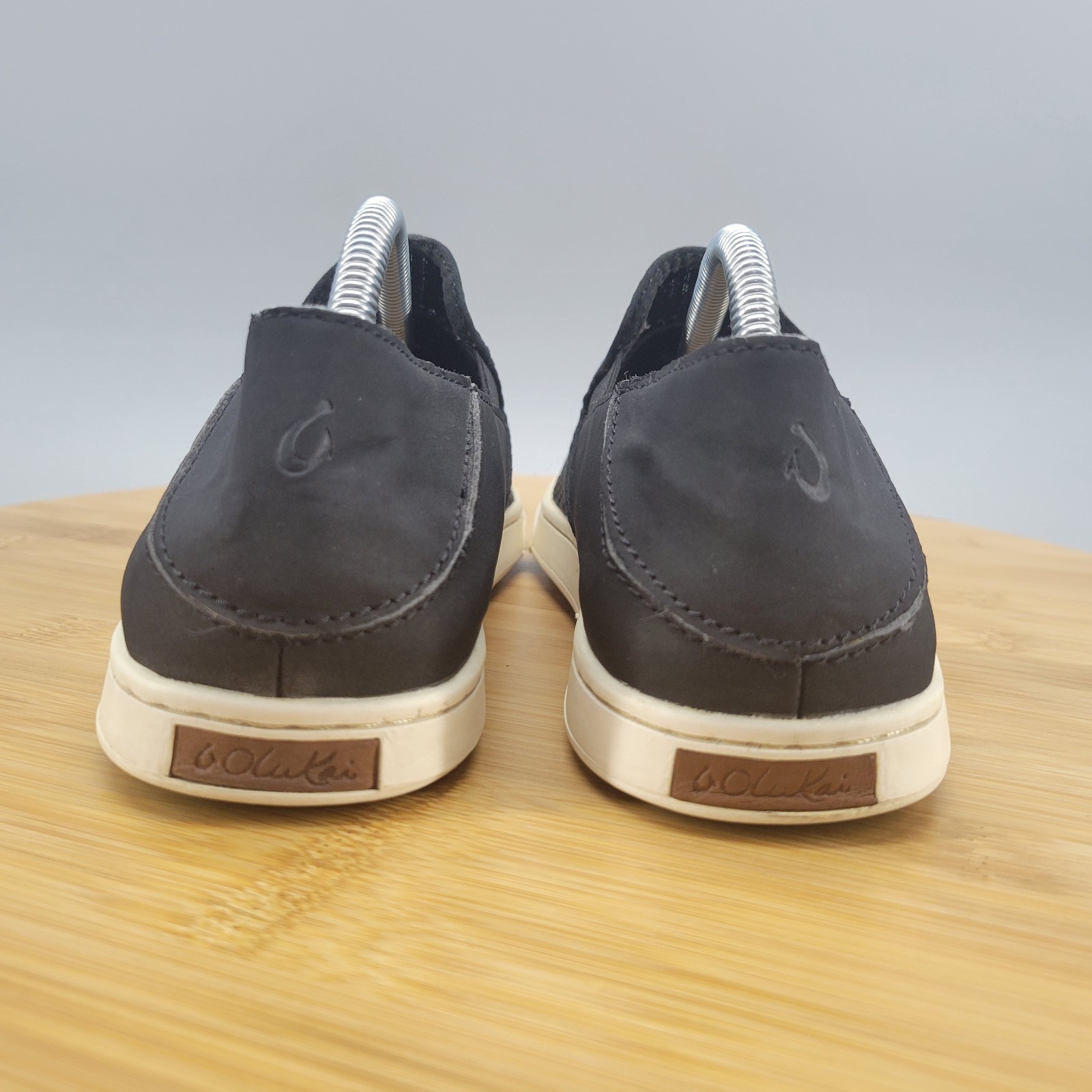 Olukai Pehuea Womens Size 7 Black Mesh Slip On Beach Walking Casual Shoes