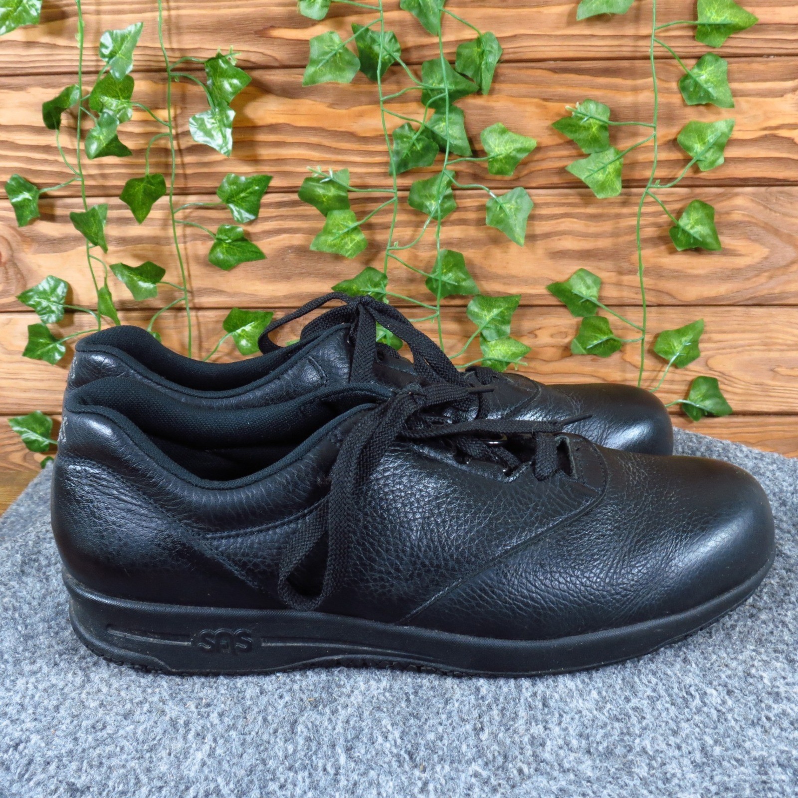 SAS Liberty Women Shoe 10.5 N Slip Resistant Work Service Walking Black Leather