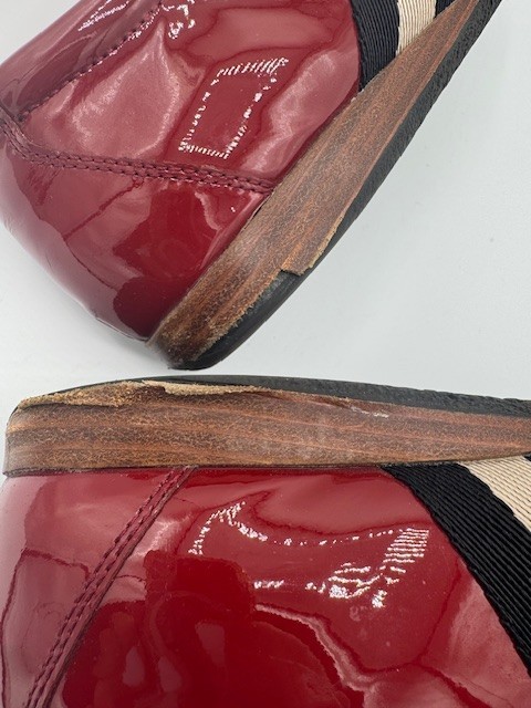 Bally Red Patent Leather Francisa Sneakers US 7.5 / EU 38