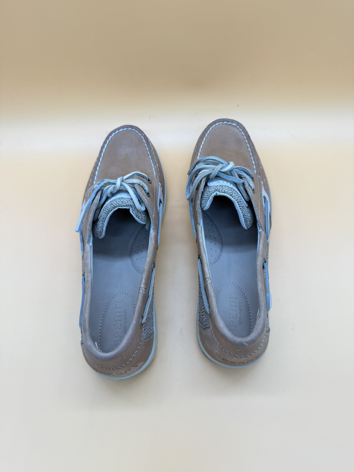 Sperry Women’s Koifish Linen Oats Boat Shoes – Tan – Size US 8.5 – STS95589