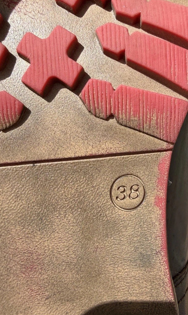 V Italia Gina 2 Oxford Shoes 38 7.5 Brown Bordeaux Leather Comfort Saddle Style