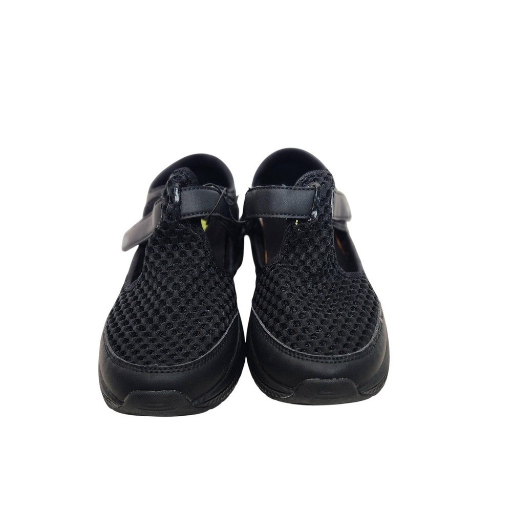 AOV Walking Shoes Womens 8 Black Mesh Mary Jane Air Cushion Orthopedic