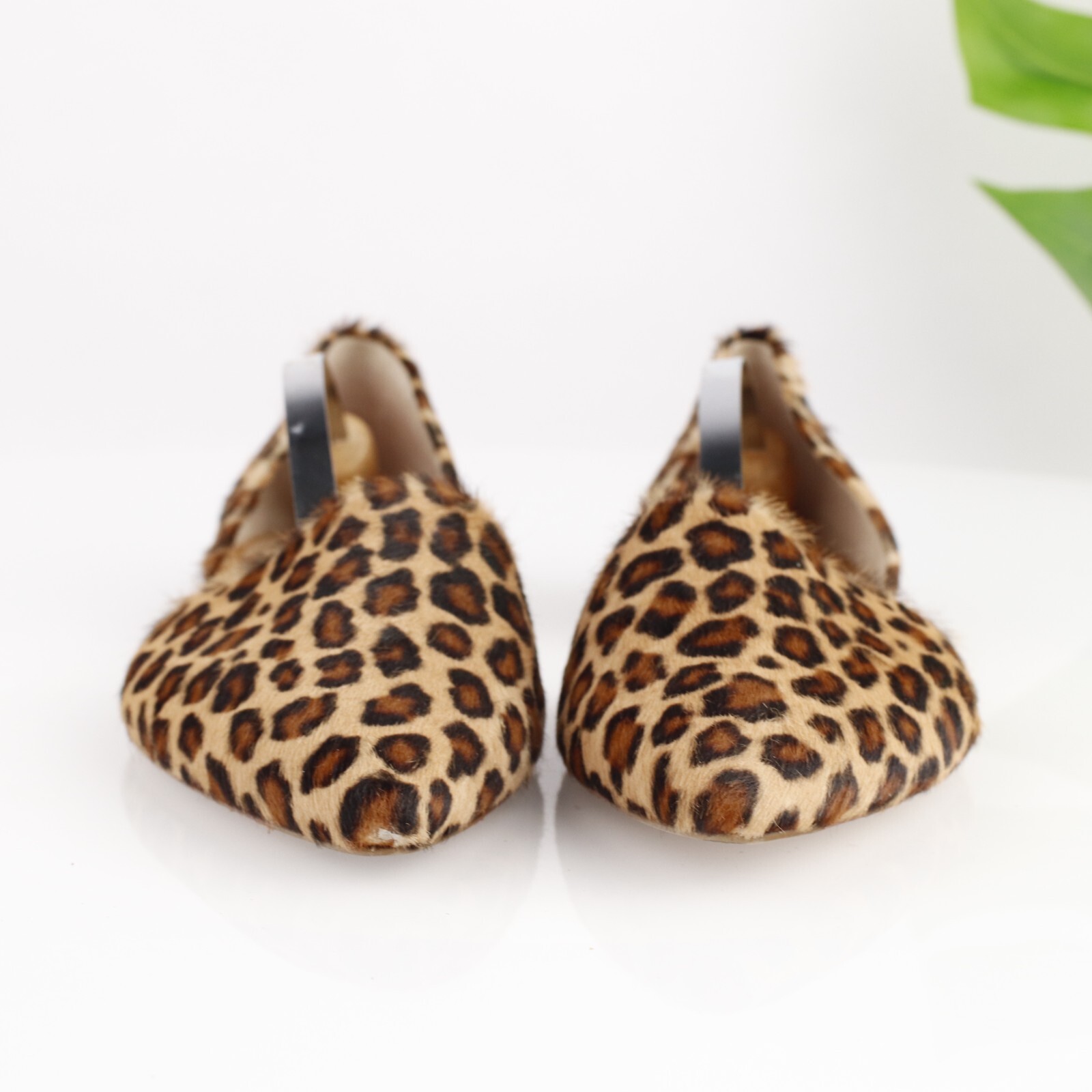 Jenni Kayne Womens D’Orsay Flat Size 40 10 Brown Leopard Pointed Pony Hair Shoe