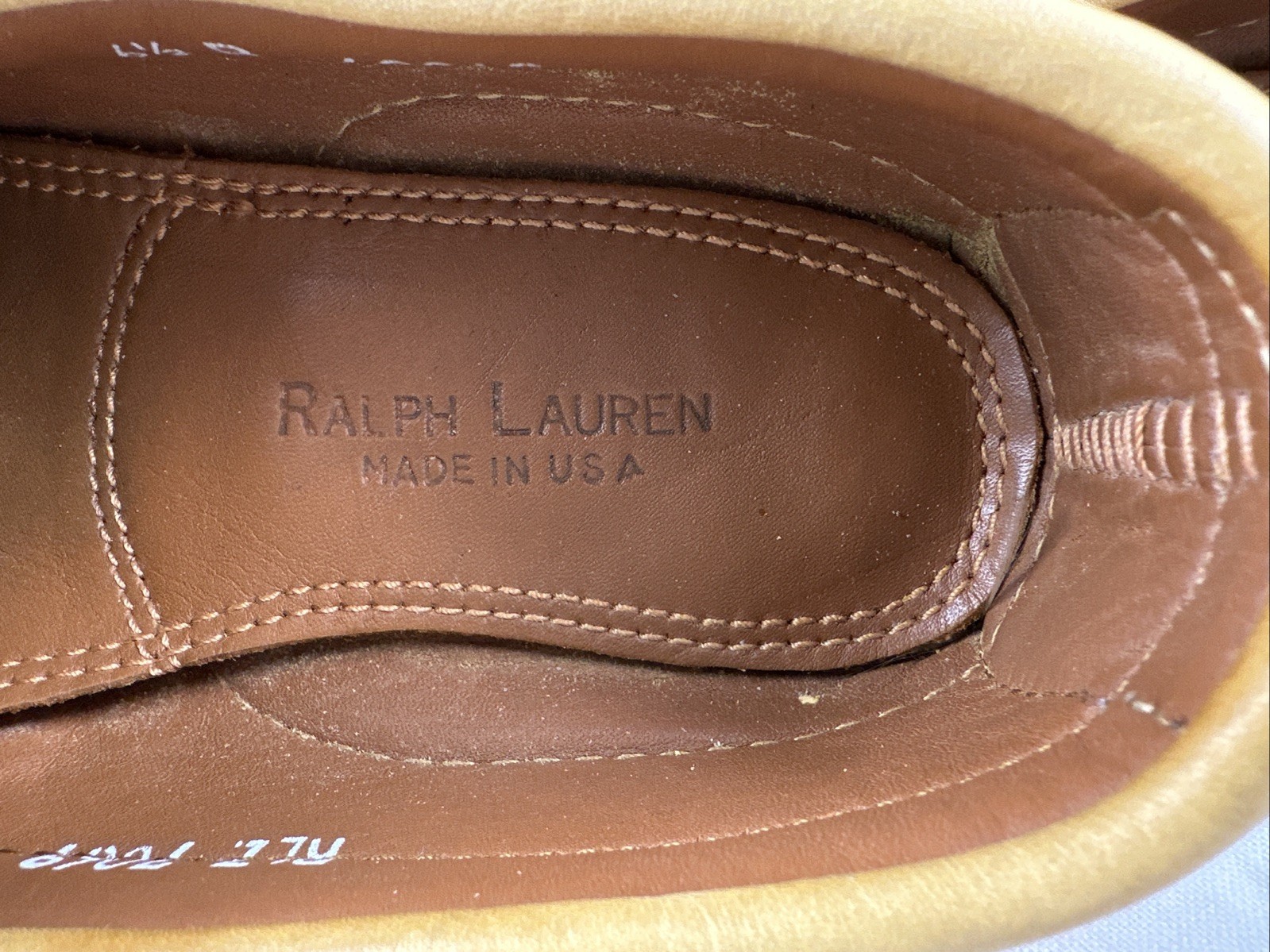 Ralph Lauren Moccasin Soft Leather Shoes Women Sz 6 1/2 B w/Box, Free Ship