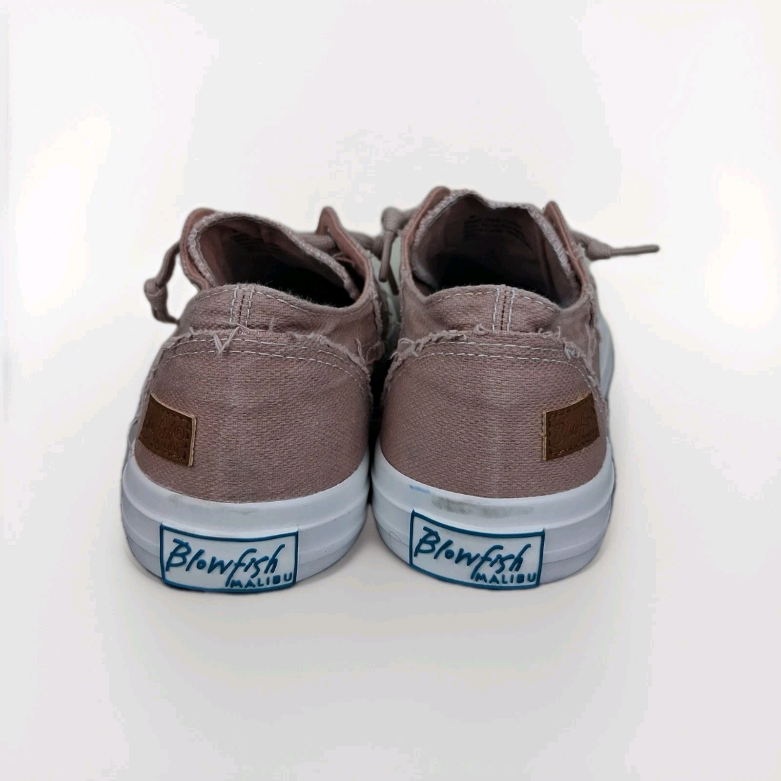 Blowfish Malibu Maxine Slip-on Raw Edge Canvas Sneakers Dusty Rose New Size 9
