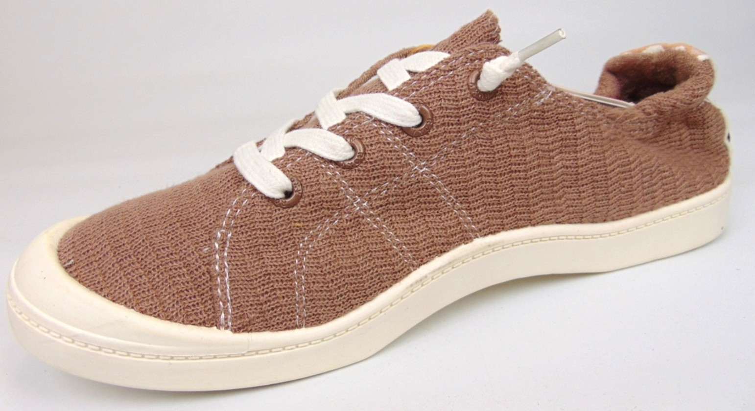 Roxy Bayshore Plus Casual Sneakers Women’s Size 11.0 M, Beige Lace Up Shoes