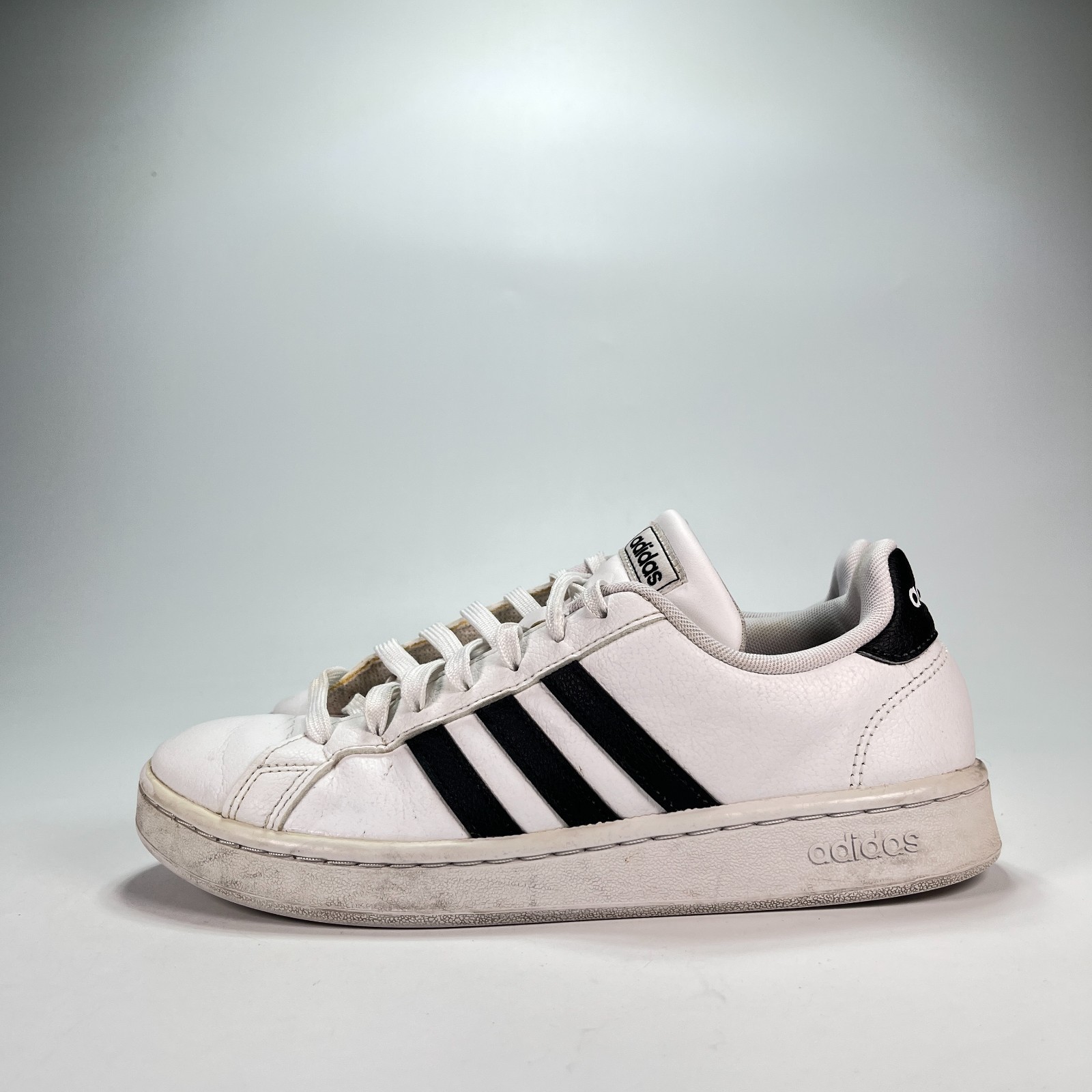 Adidas Grand Court White Black Classic Low Top Casual Shoes F36483 Women’s Sz 8