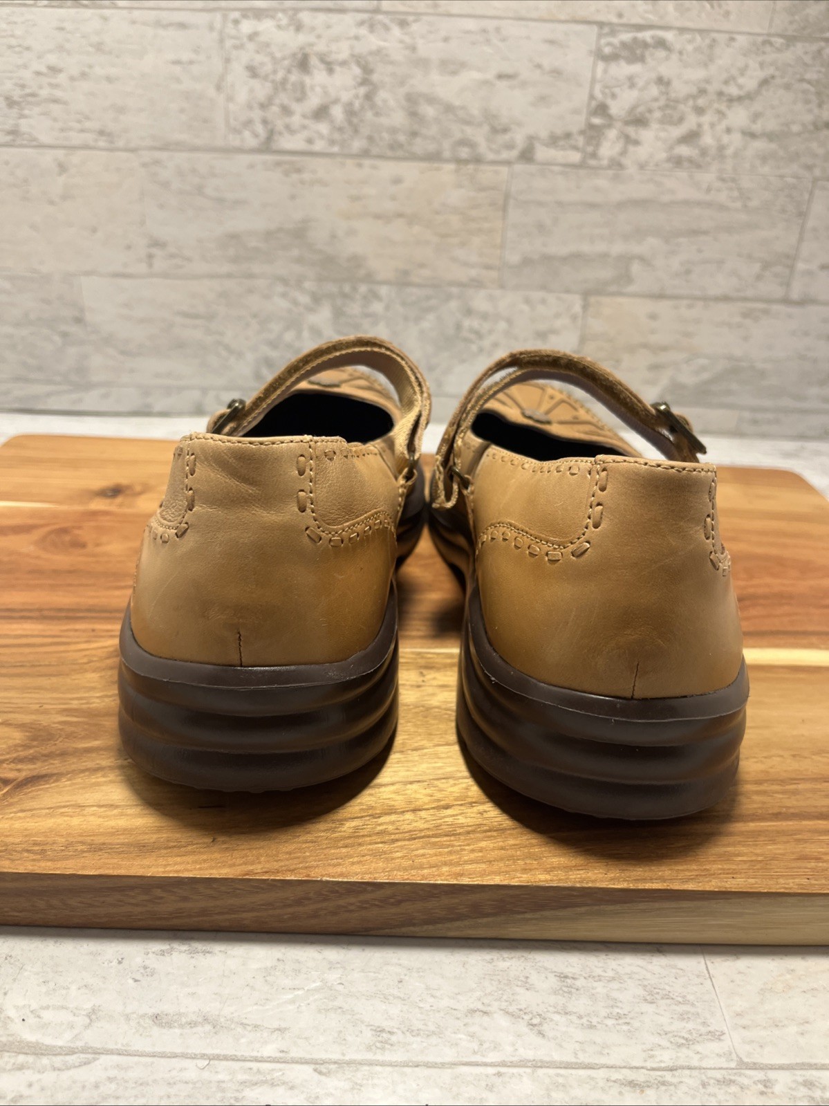 Dr Comfort Paradise Women’s Sz 8.5 M Saddle Tan Leather Diabetic MJ Shoes – NEW
