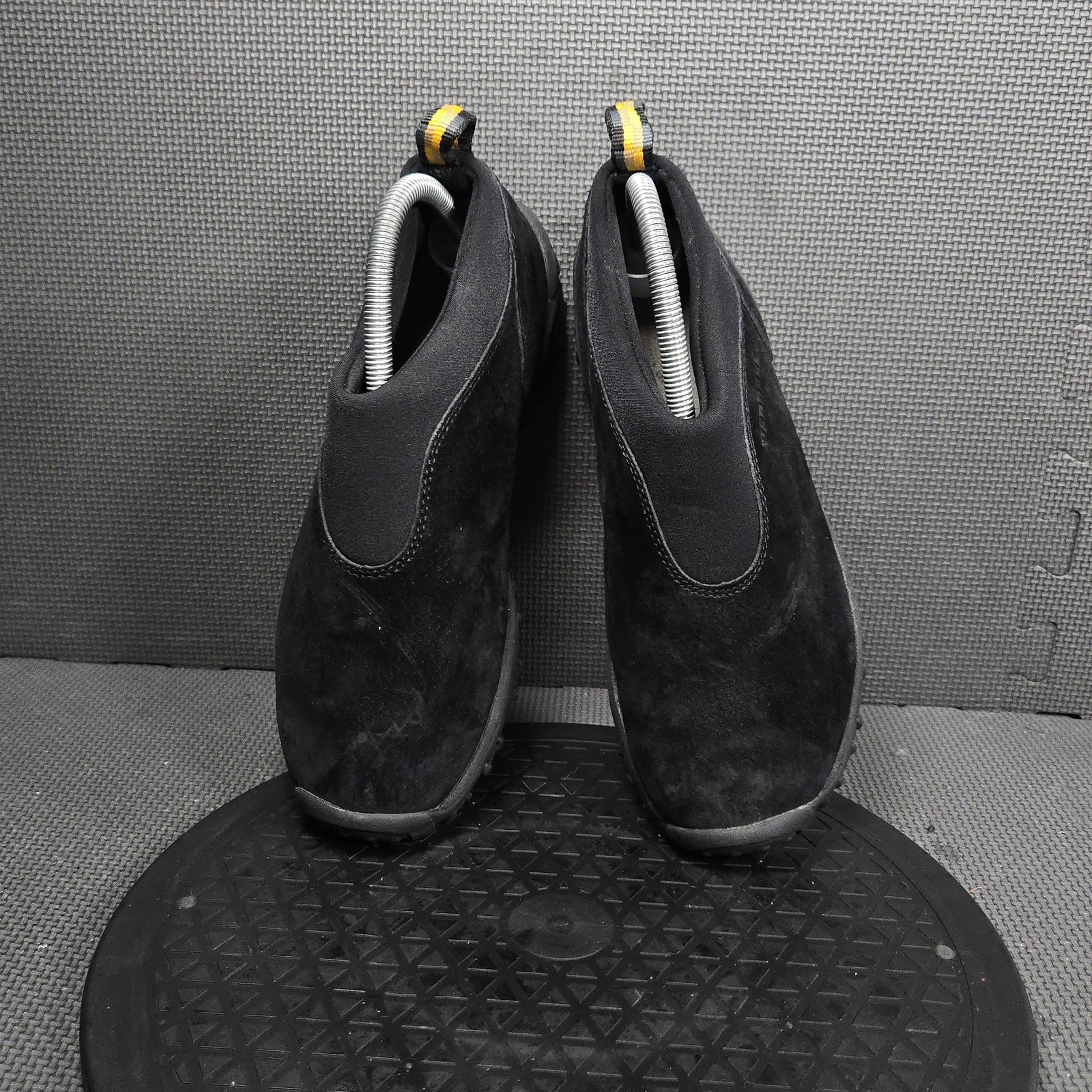 Merrell Jungle Moc Shoes Womens Size 7.5 Black Suede Slip On Comfort Hiking