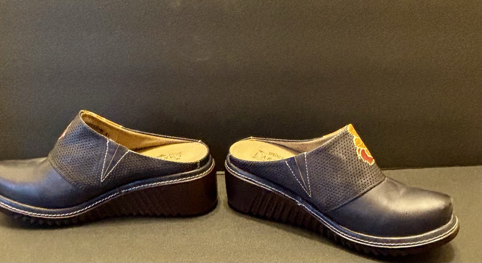 Spring Step L’Artiste Women’s Foresee Navy US 9.5/10 EU 41 New Wearable Art Boho