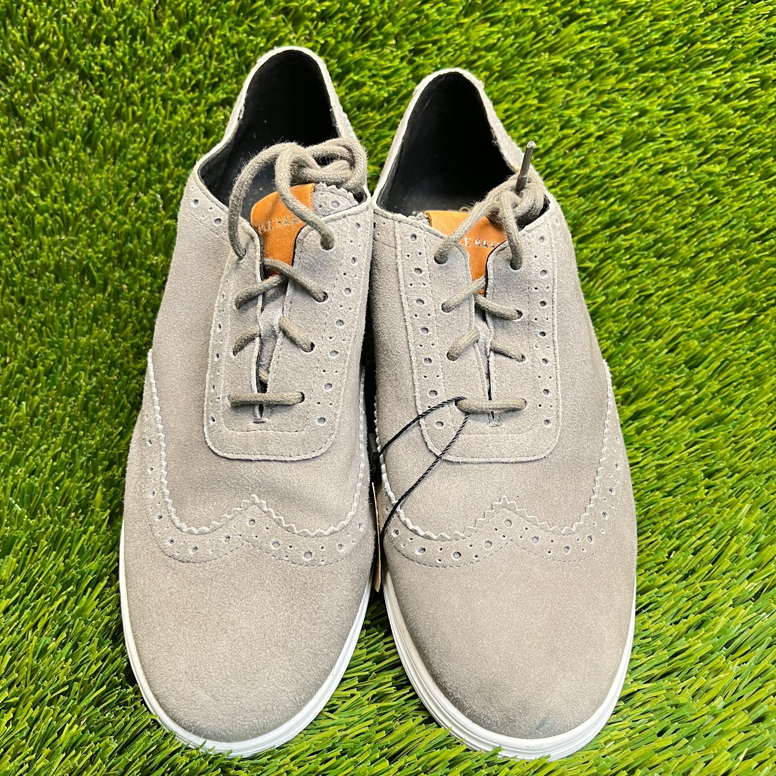 Cole Haan Misha Grand OS Womens Size 6.5 Gray Casual Suede Wingtip Oxford Shoes