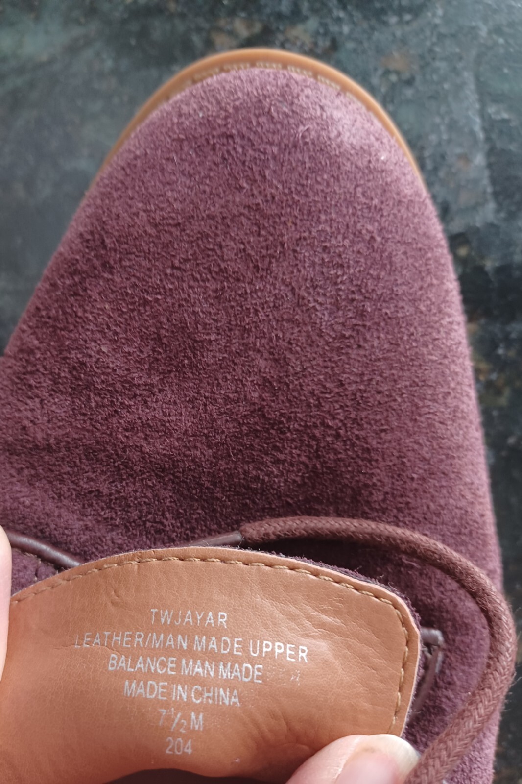 Tommy Hilfiger , Woman Size 7, Deep Purple, On Trend, Oxford Style , Suede