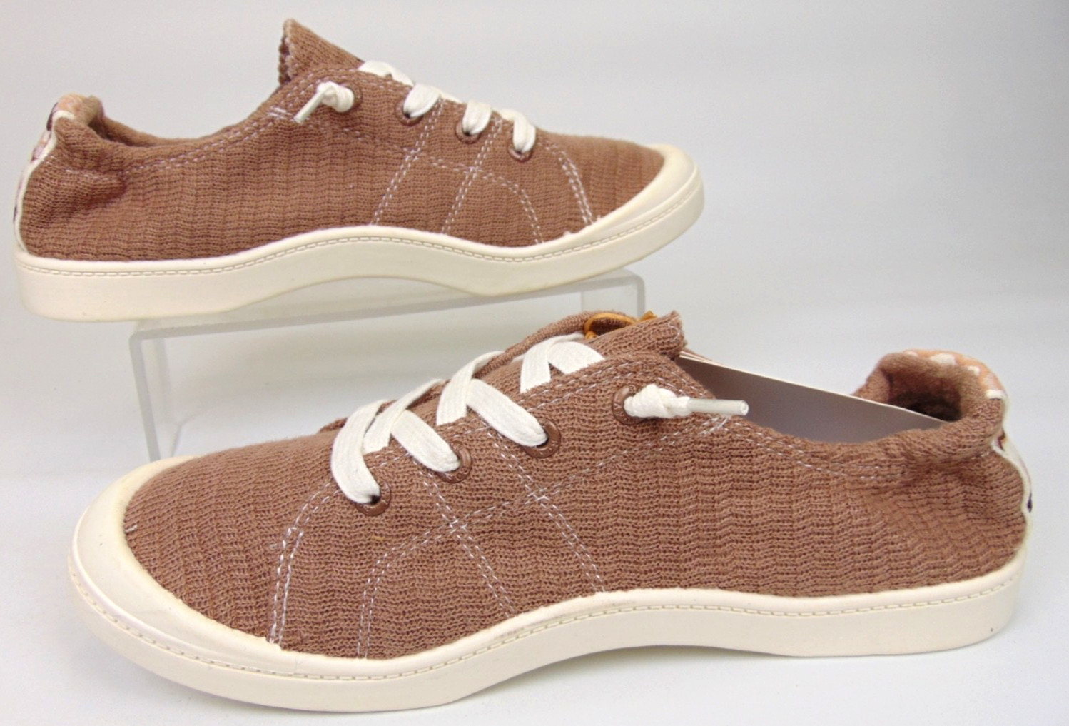 Roxy Bayshore Plus Casual Sneakers Women’s Size 11.0 M, Beige Lace Up Shoes