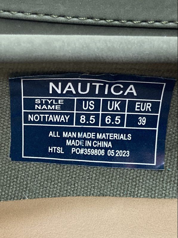 Nautica Nottaway Olive Green Women’s Loafers Drivers Size 8.5