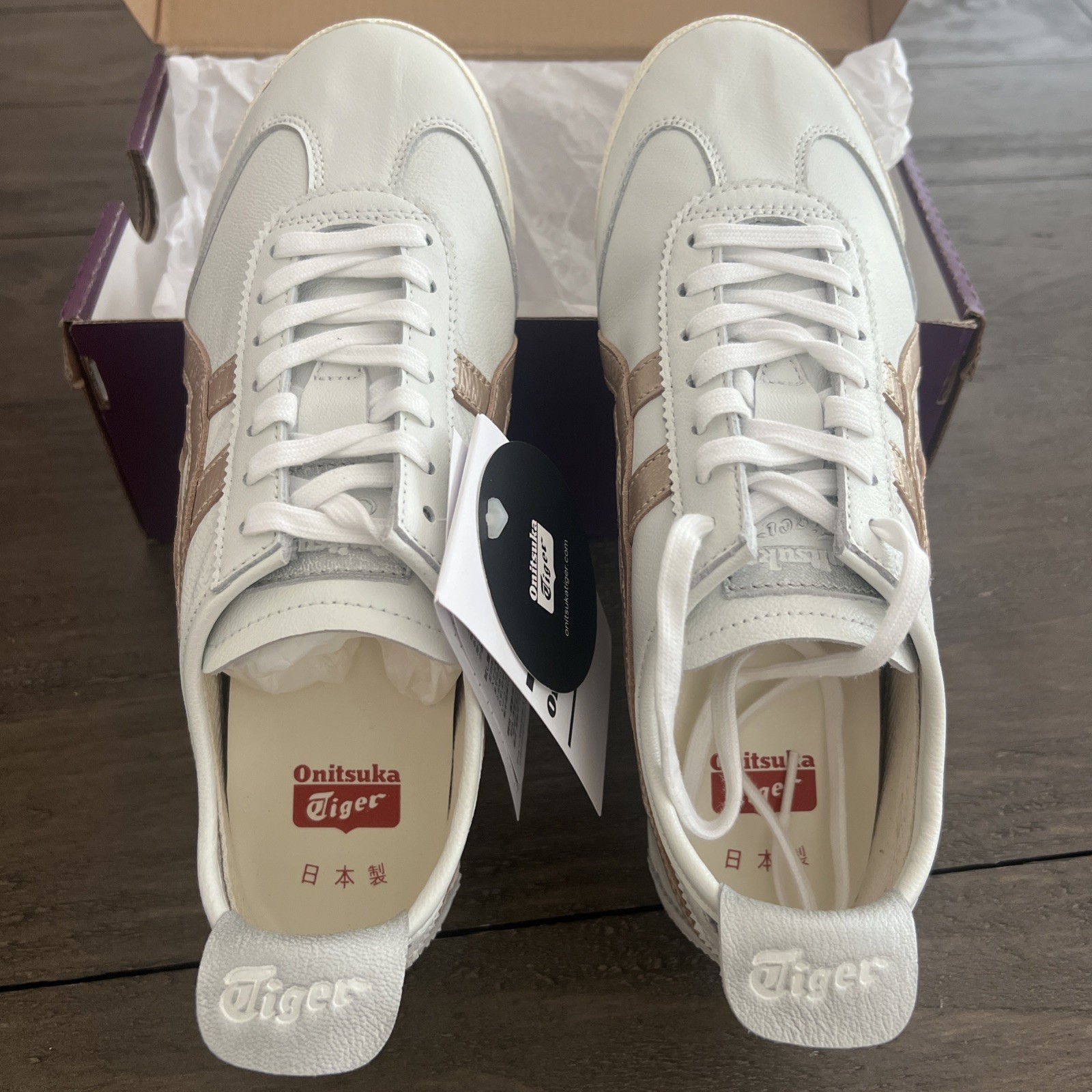 Onitsuka Tiger Nippon Made Mexico 66 Deluxe White/Rose Gold | US W 6