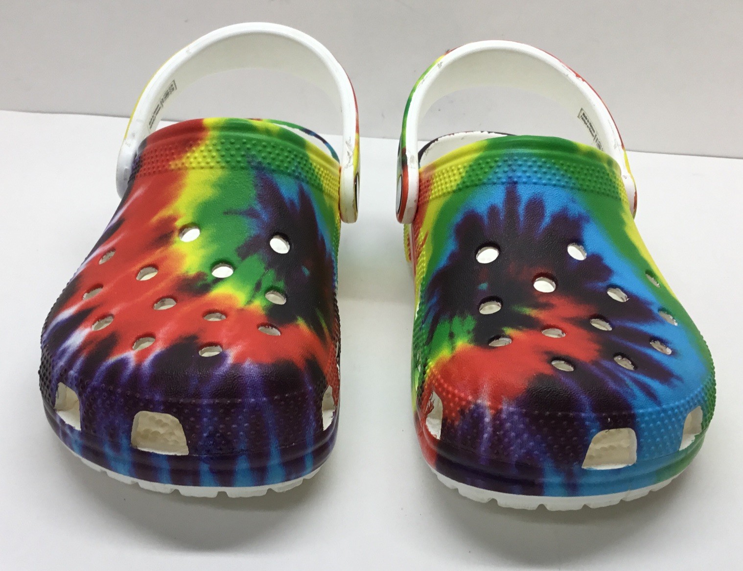 Crocs Tie Dye Multi Color Clog Slip On Shoes Size M4 W6 Colorful