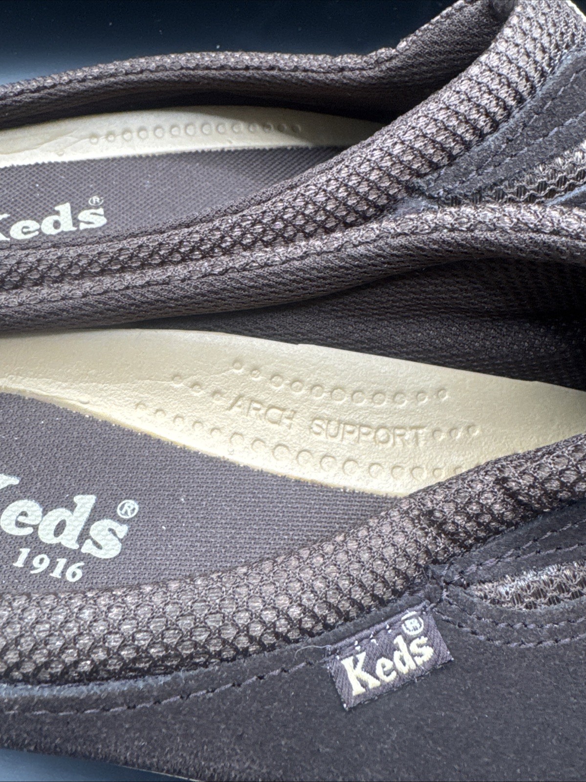 Keds Women’s Brown Suede Slip On Mule Shoes Size 8 Clogs Arch Support