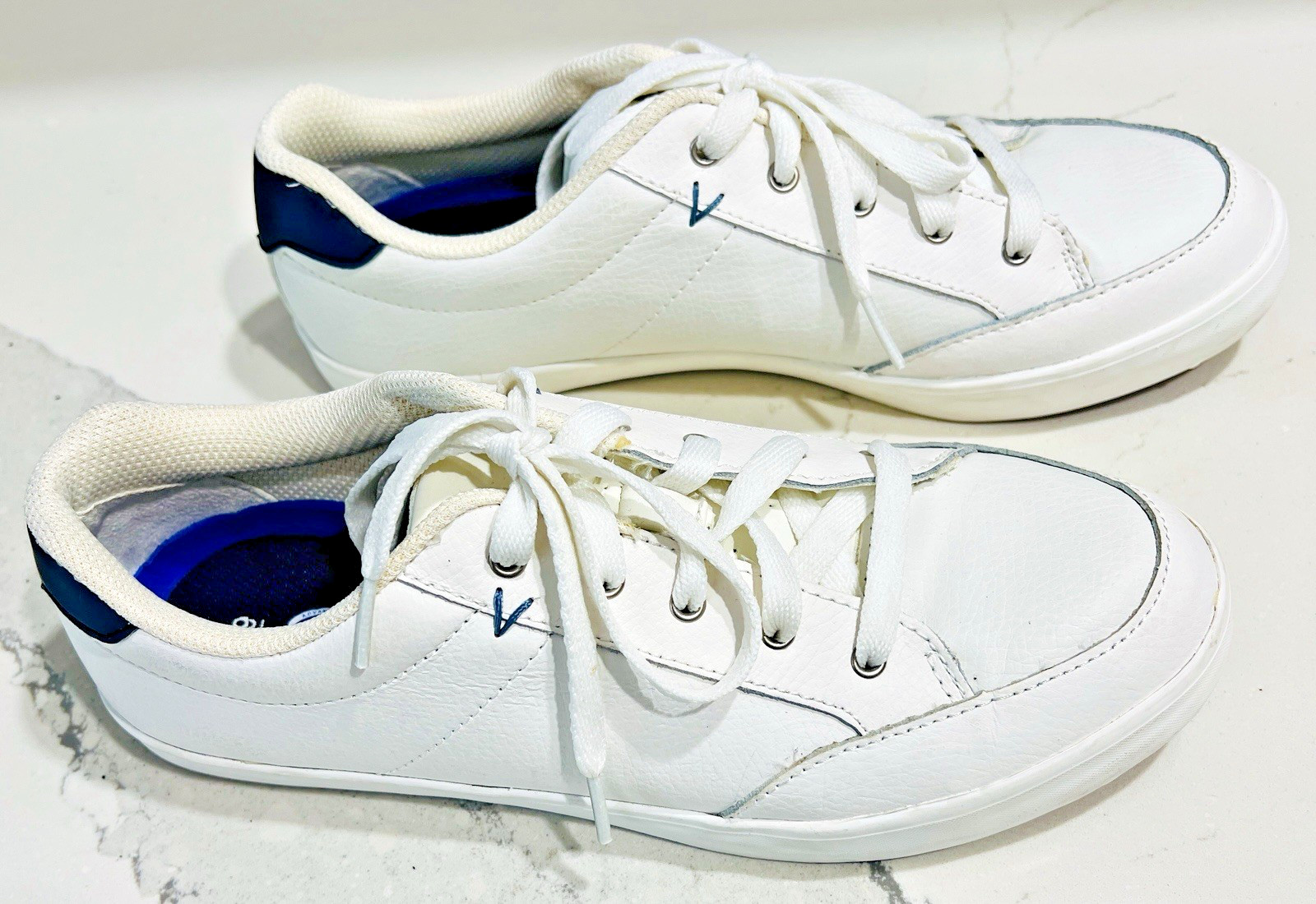 Comfort Walking Athletic Shoes Womens Sz 9 White Leather Dr Scholl’s WMDS4500003