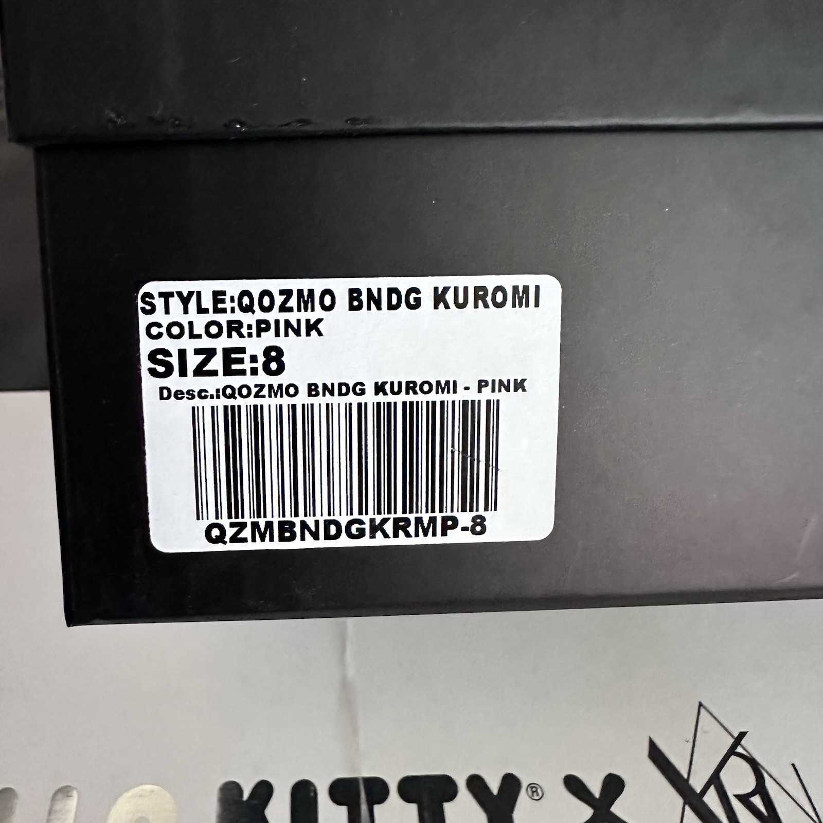 YRU x Kuromi Qozmo Bndg Platform Sneakers Pink Black Women’s Size 9 NWB