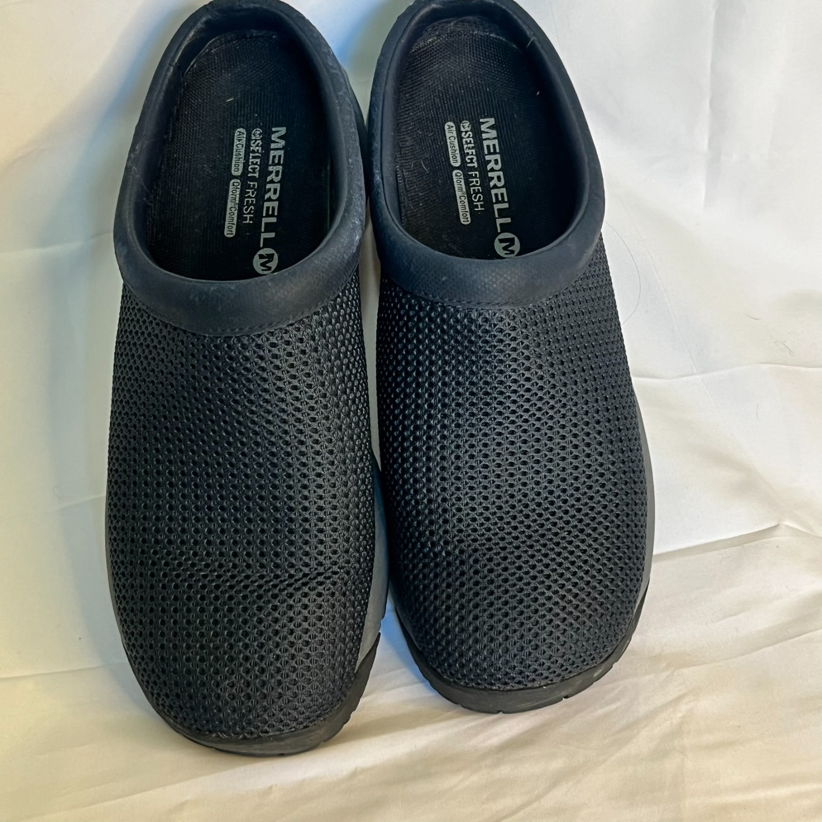 Women’s Merrell Encore Breeze Moc Clog Navy Comfort Grip Slip On Shoes Size 8.5