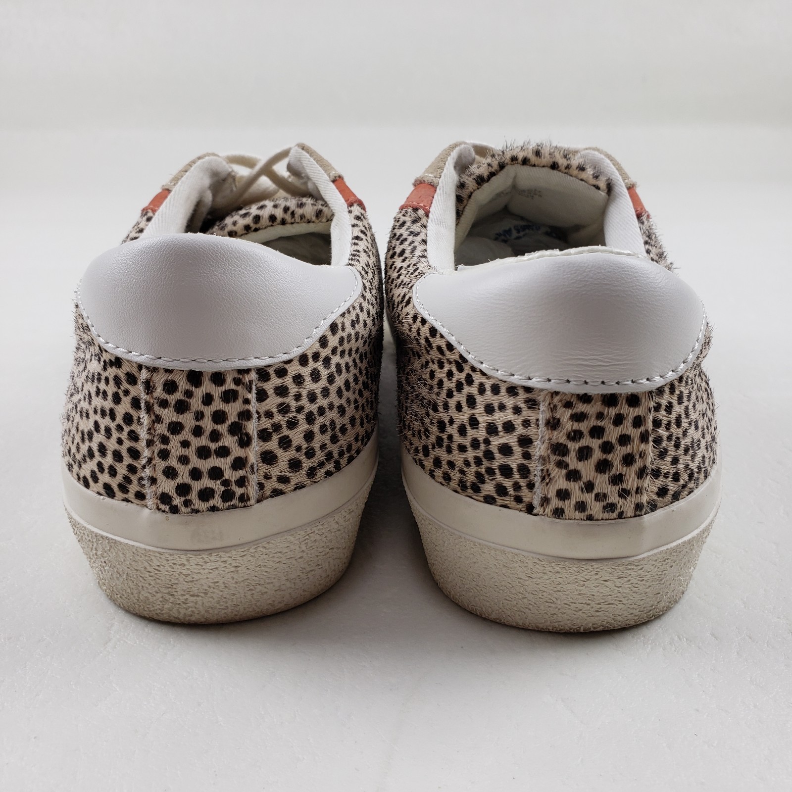 Madewell Sidewalk Low Top Sneaker Womens 6.5 Brown Spotted Calf Hair Casual Shoe