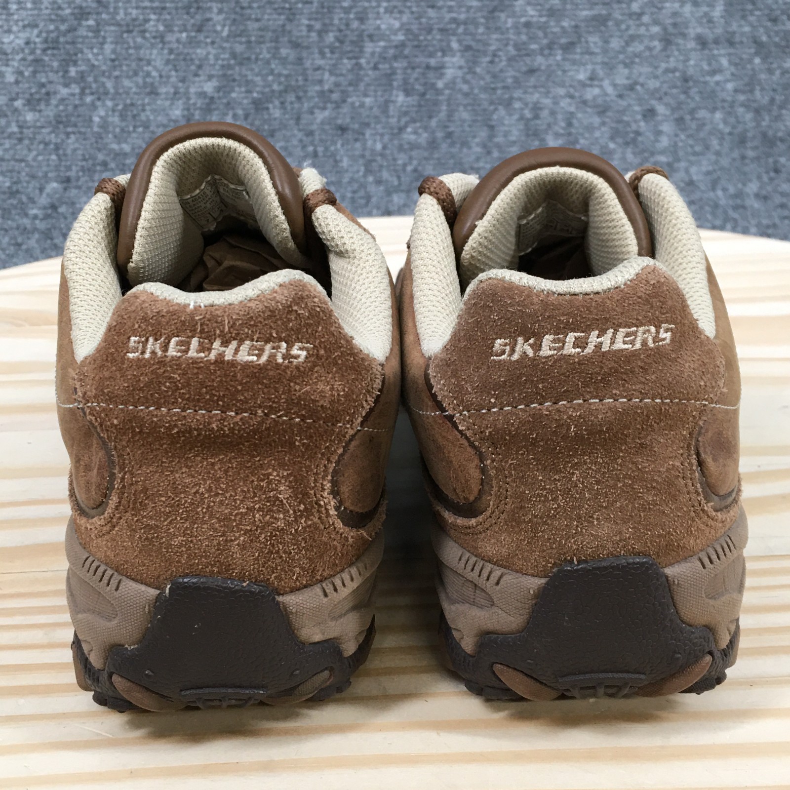 Skechers Shoes Womens 7 Trail Hiking Sneakers Lace Up Low Top Leather Brown
