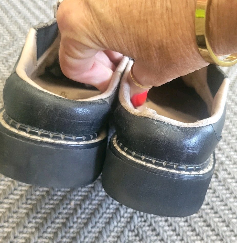 Roper $94 Western Black Leather Detailed Slip on Mule’s Sz 7