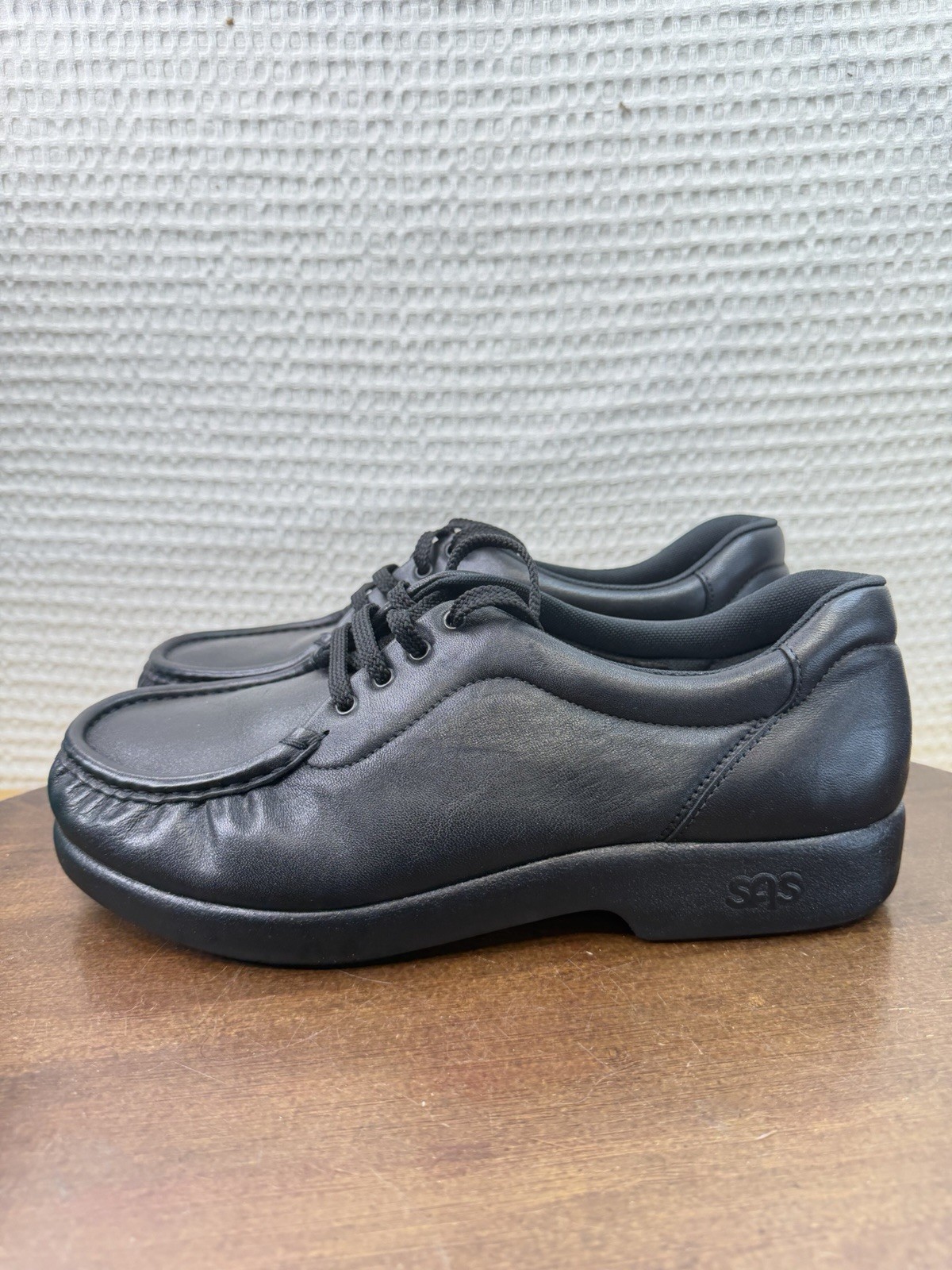 SAS “Take Time Black” Tripad Leather Comfort Walking Women’s Shoes Size 9.5 M