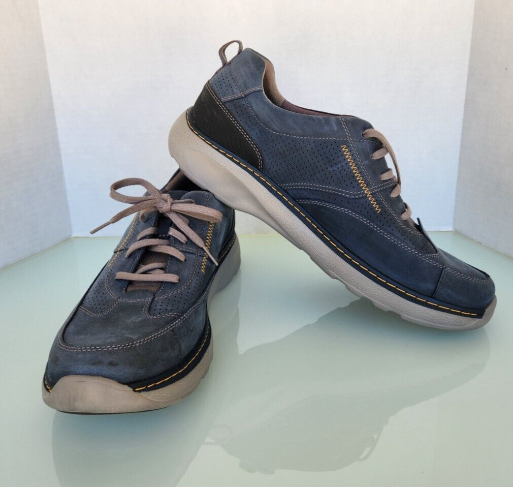 Clarks Charton Mix Navy Men’s Sneakers Shoes New Sz 15 M