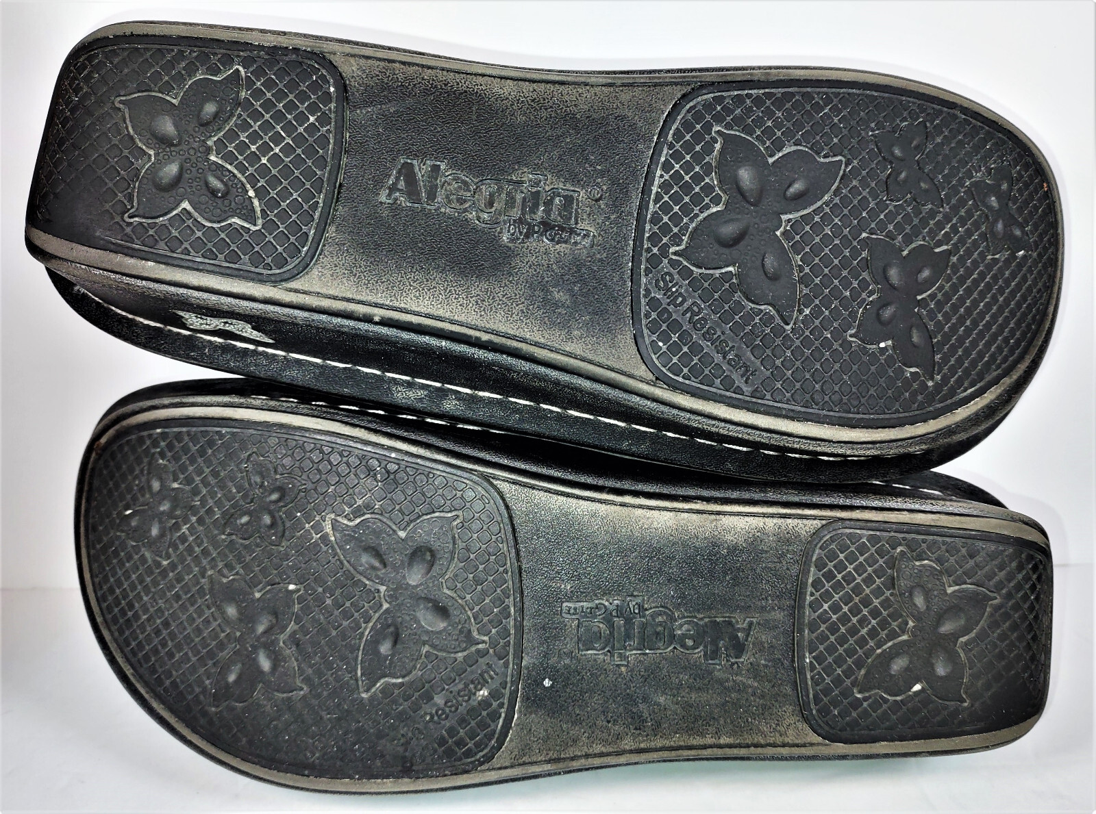 Alegria DEB-365 Peacock Feather Slip On Nursing Clogs Womens EUR 40 US 9.5-10