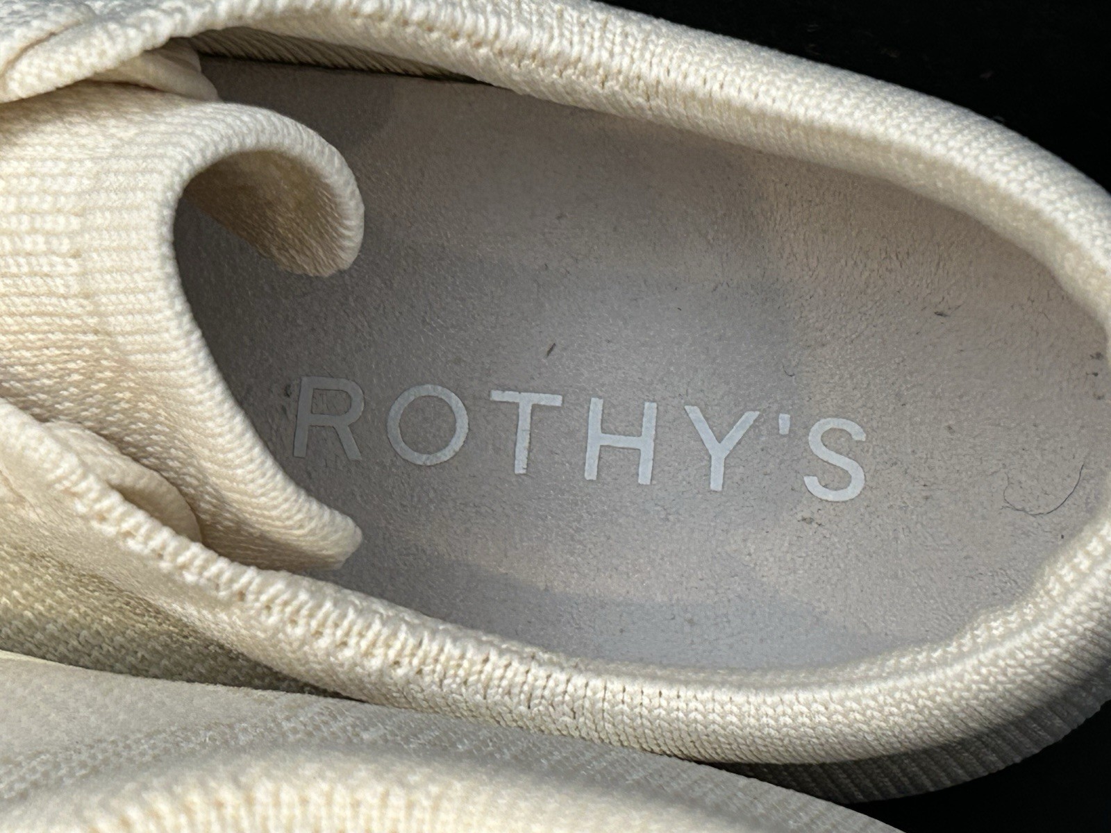 Rothy’s The Lace Up Sneaker ~ Women’s 7~ Blonde Knit Washable Comfort – NEW