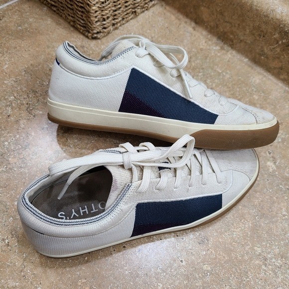 Rothy’s Womens BlackBerry Block Lace Up Sneakers Shoes Size 8