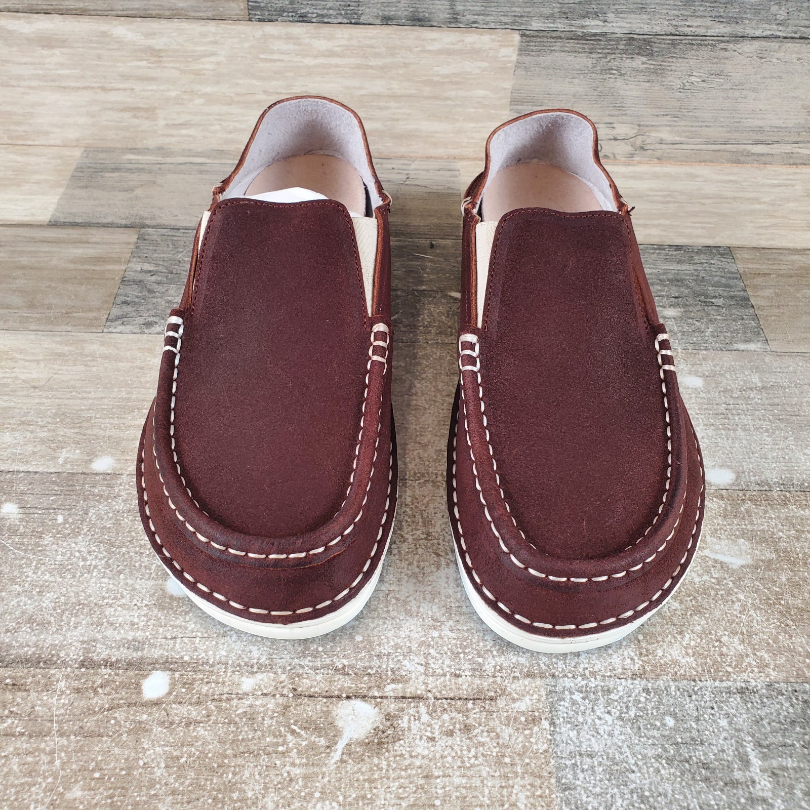 Birkenstock Duma Brown Leather Slip On Shoes Womens Sz 8 Narrow Fit EU 39 NWOB
