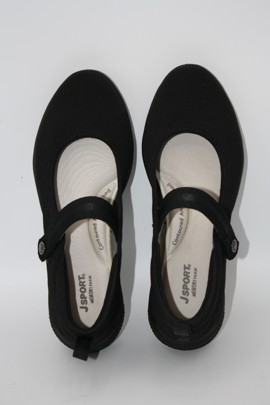 J Sport By Jambu Melody Womens Mary Jane Shoes Sz 6.5 Black