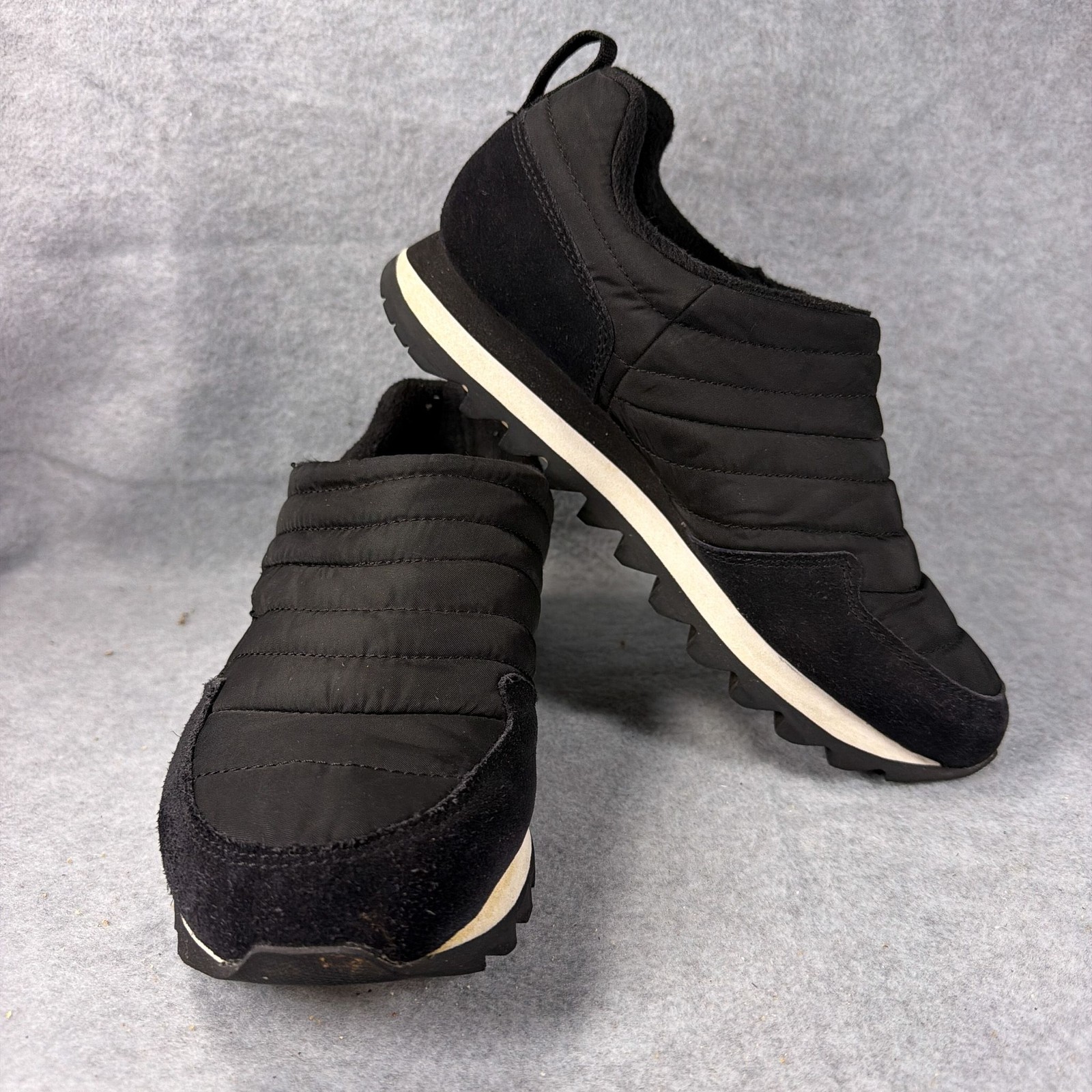 Merrell Alpine Moc Strap Polar Slip On Shoes Womens 9 Black Quilted Insulated