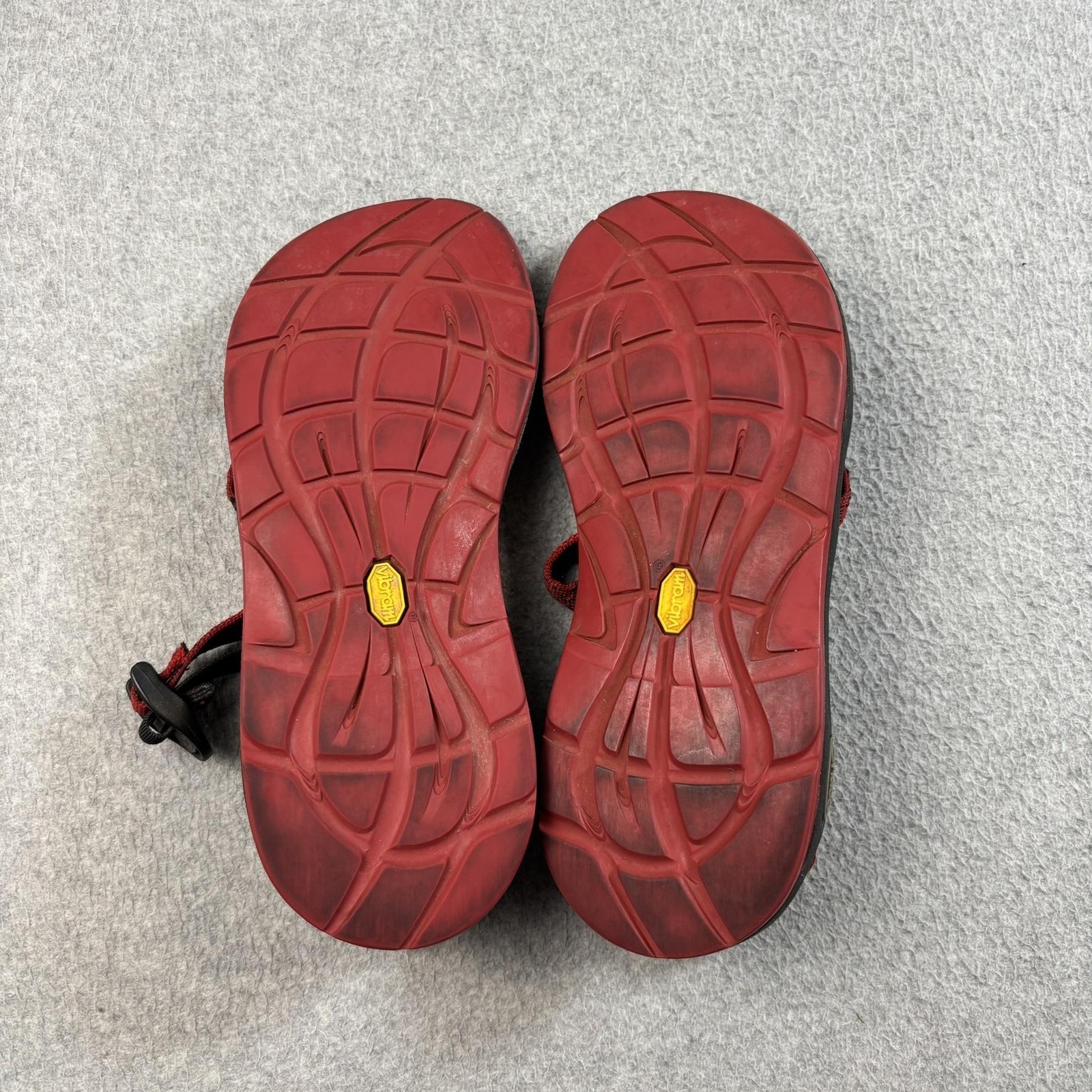Vibram Sandals Shoes Woman Size 8 Red Black Hiking Sport Outdoor Trail Comfort