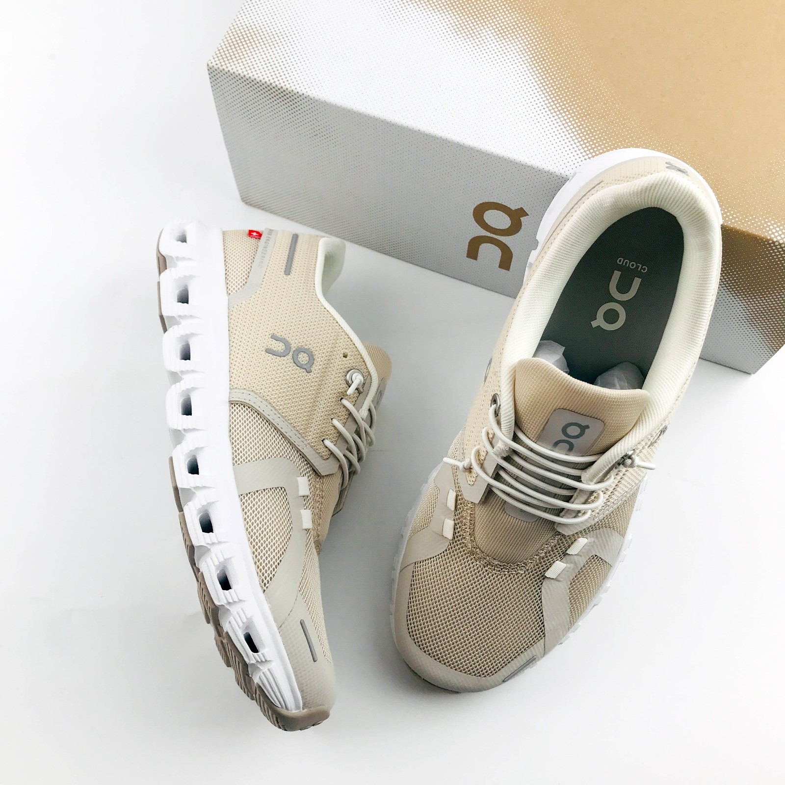ON Cloud 6 Pearl/Cream 3WF10060755 Women’s Athletic Cushioned Sneakers US 6-9