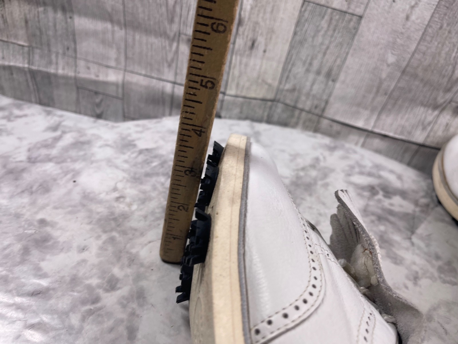 Mephisto Golf Shoes Women 8.5M Air-Relax Shoes White Leather Wingtips Kiltie