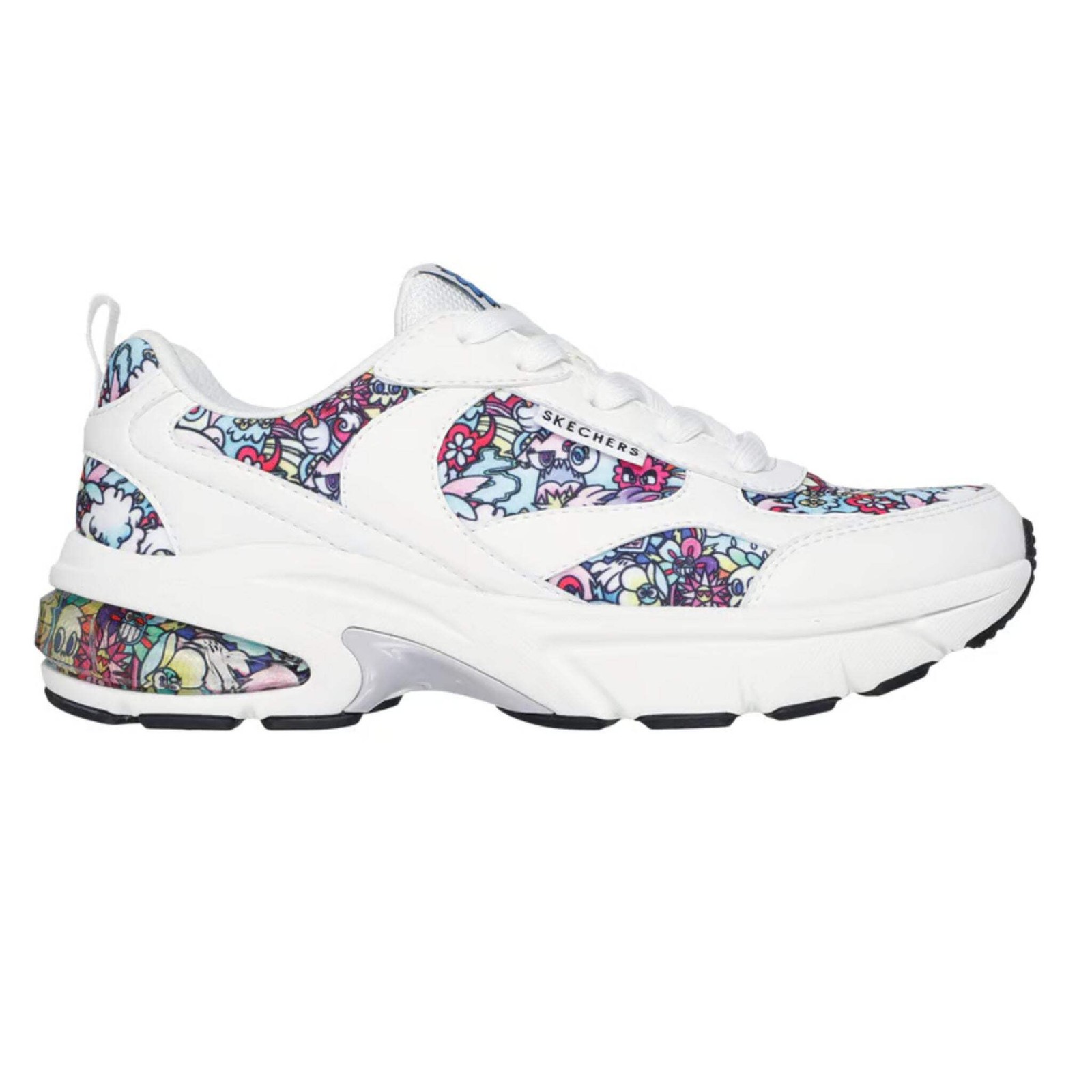Skechers Women’s 177902 Shadow- Vexx Doodles White Multi Casual Shoes