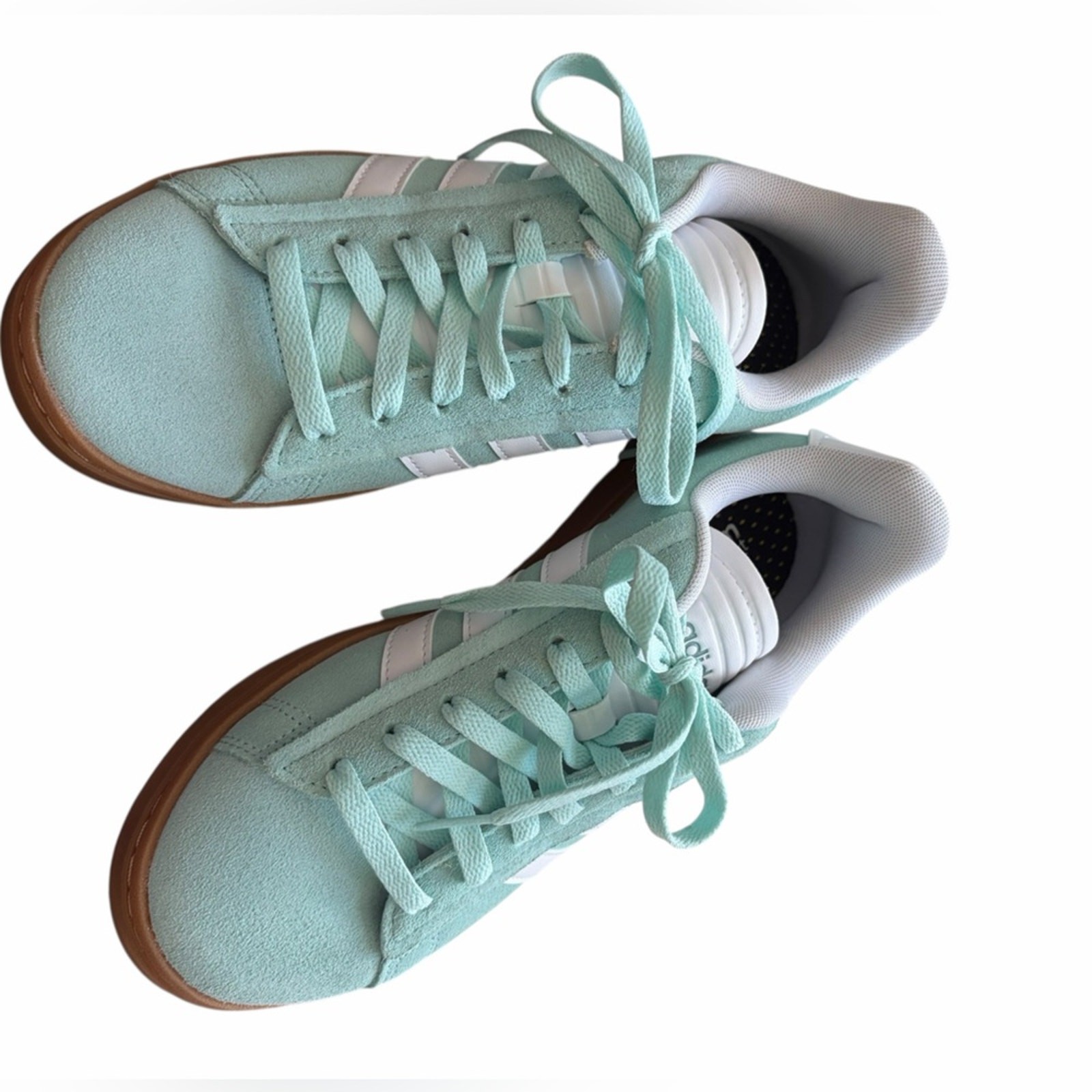 Adidas Grand Court Alpha sneakers mint green gum sole size 6.5