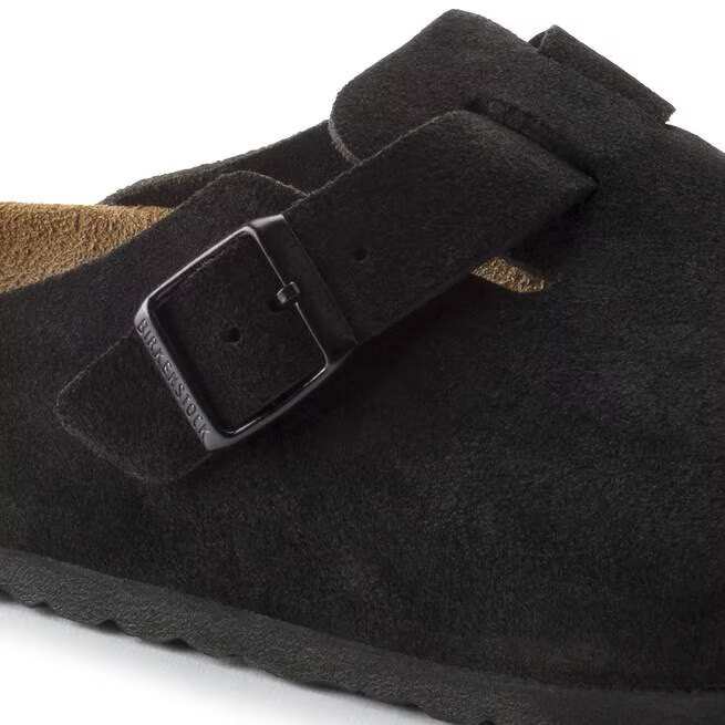 NEW W/BOX! Birkenstock Boston Suede Leather Soft Footbed Clog Shoes