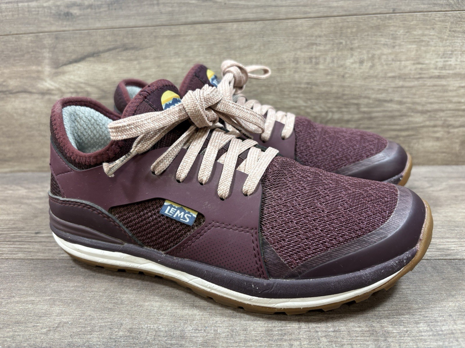 Lems Mesa Trail Walking Shoes Hiking Lightweight Rosewood Womens Size 7.5
