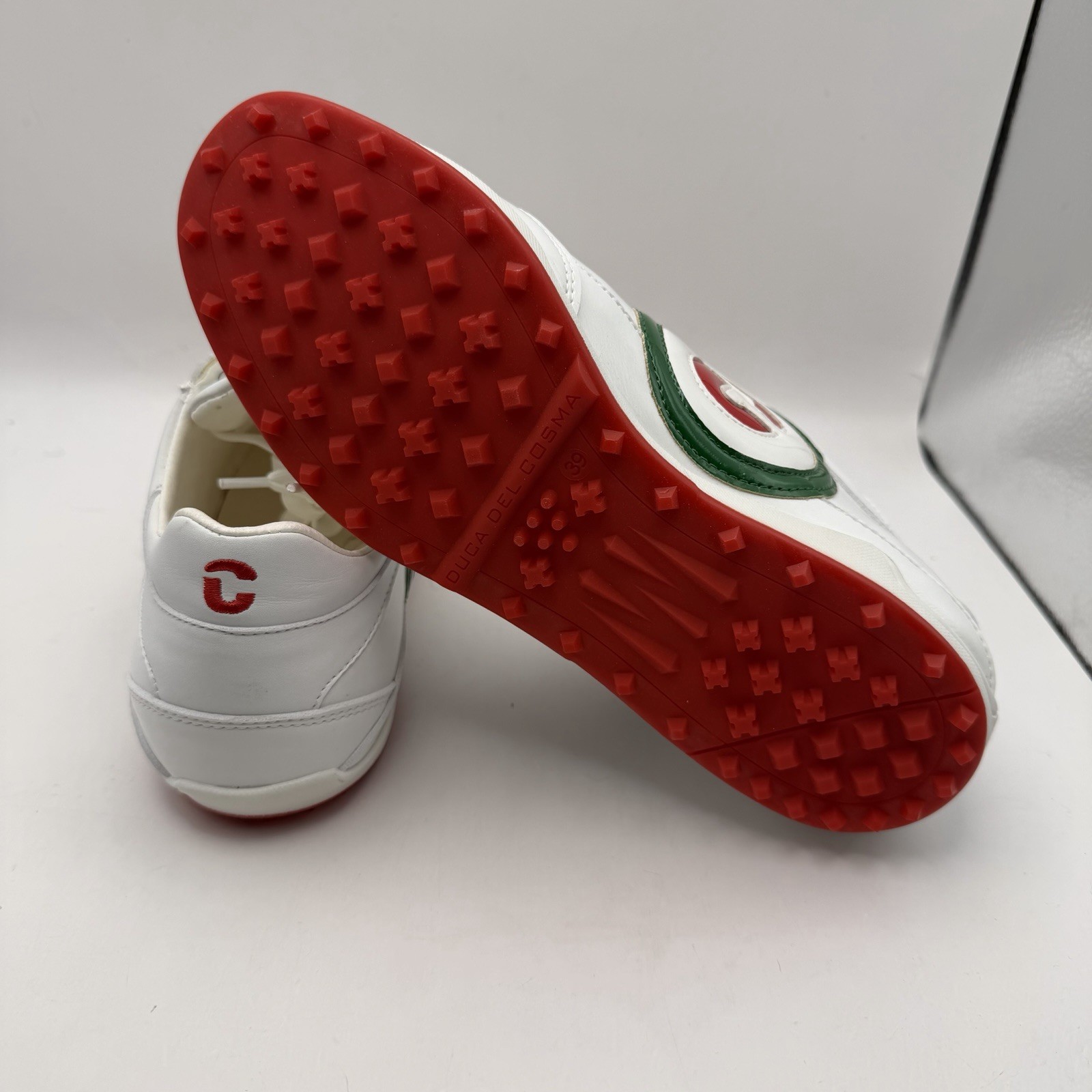 Diva Del Cosmo Women KUBANANEO WHITE/GREEN/RED spikeless waterproof golf shoes