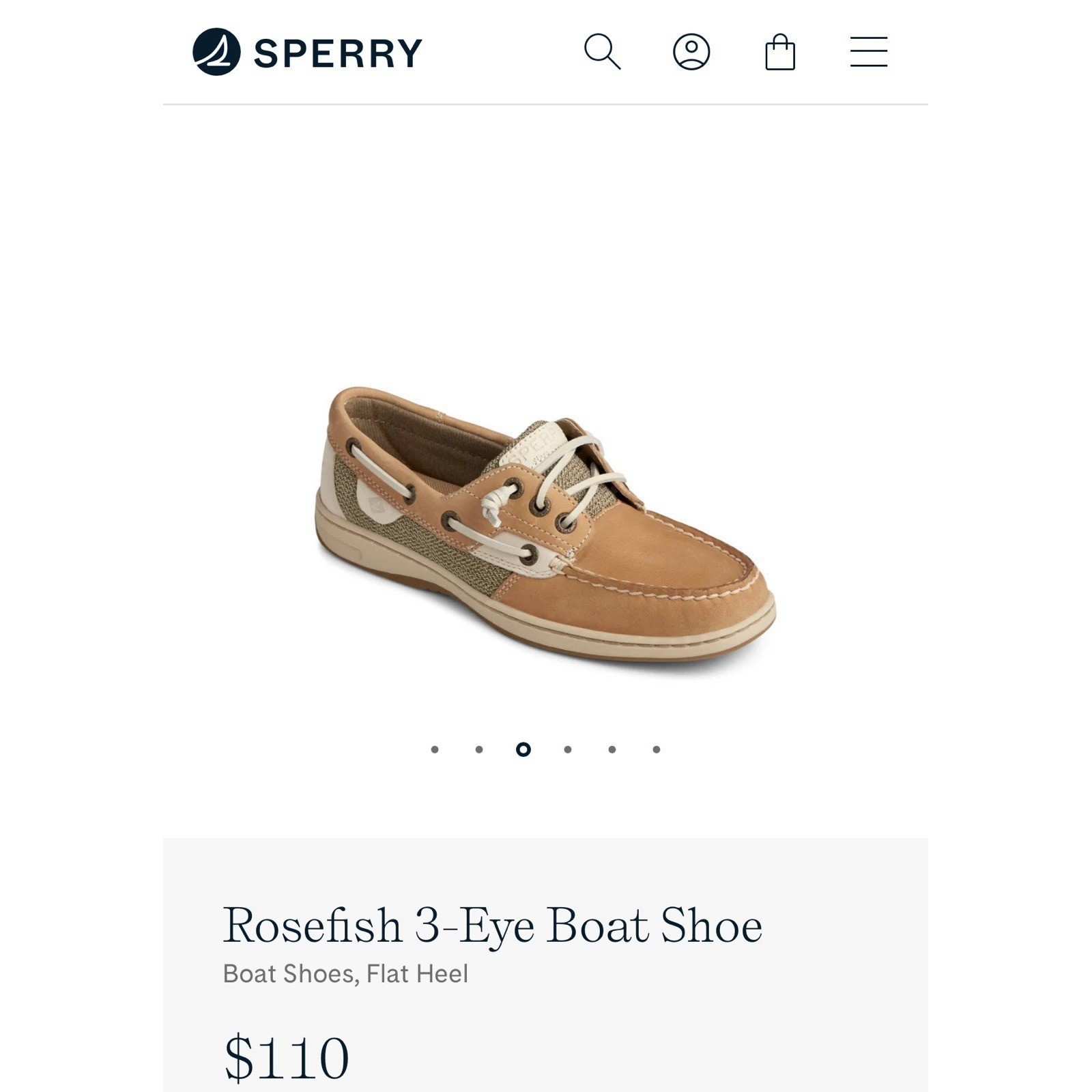Sperry Women’s Boat Shoe Size 7 Casual Old Money