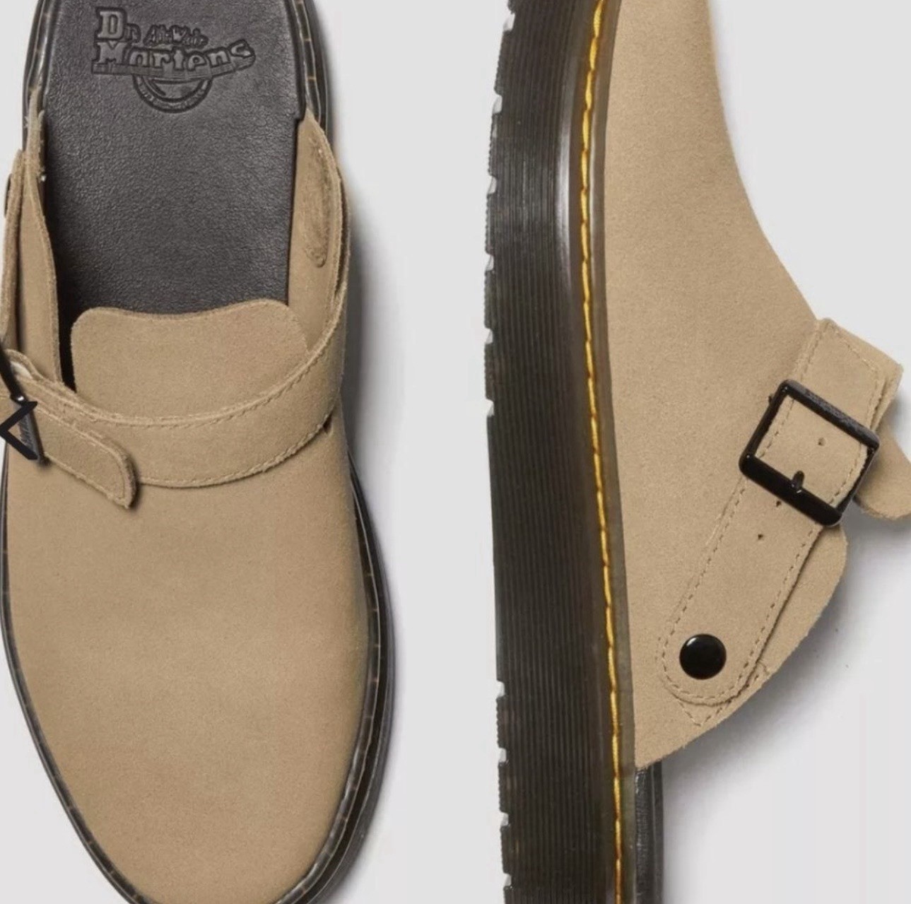 Doc Dr. Martens Carlson Slingback Clogs Mules EU 39 Women’s US 8 UK 6 Warm Sand