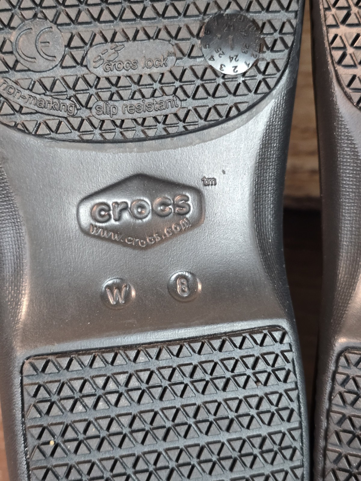 Crocs Neria Pro II Black Leopard Nurse Clog (205385) Comfort Sz W8 No Box Preown