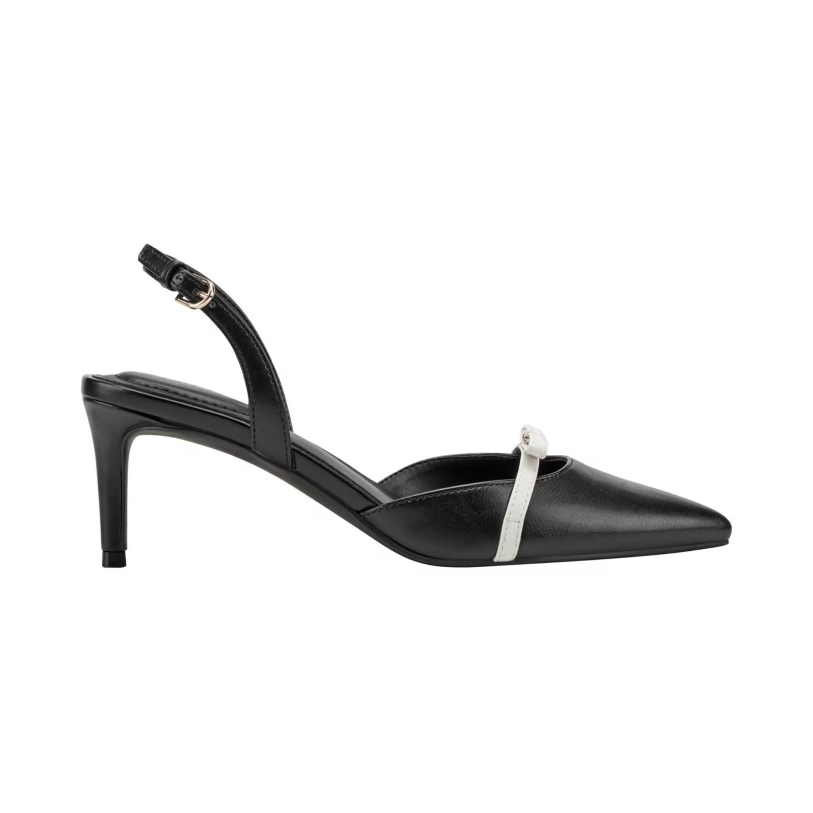 Women’s Bandolino Pracen Bow Slingback Kitten Heel Pumps Navy Patent